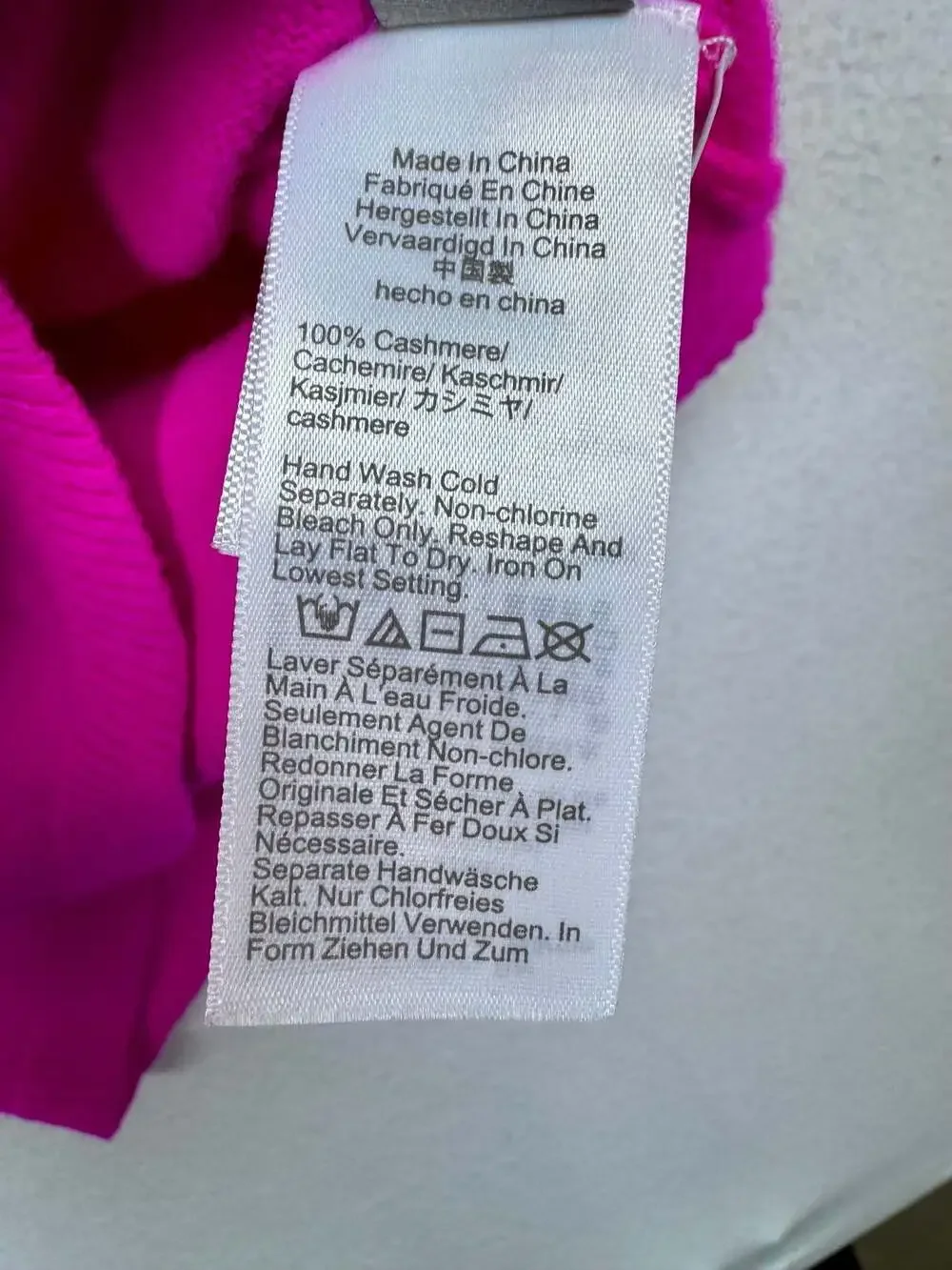 J.Crew Women's Hot Pink Short Sleeve Cashmere Knit Crew Neck Sweater